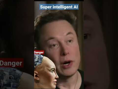 Elon musk super intelligent AI  #elonmusk #elonmuskmotivation @ElonMusk-FanZone