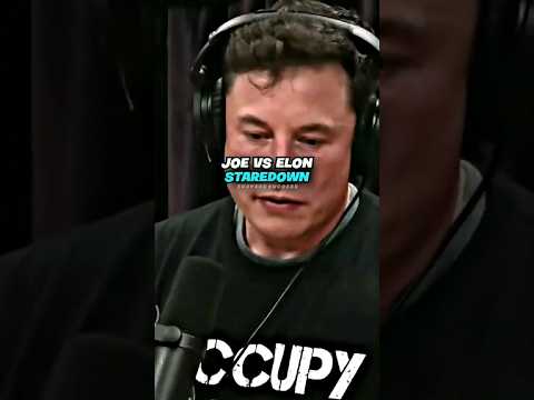 Joe Rogan Vs Elon staredown @joerogan #joerogan @ElonMusk-FanZone #podcast