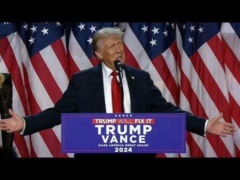 HISTORIC: Trump's FULL Victory Speech (w/ JD Vance & Dana White)