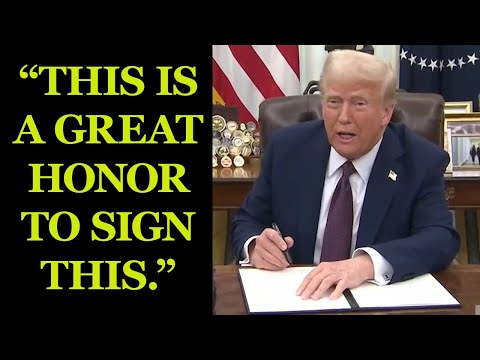 Trump signs Executive Orders (JFK Files and More) & BATTLES Reporters During Q&A