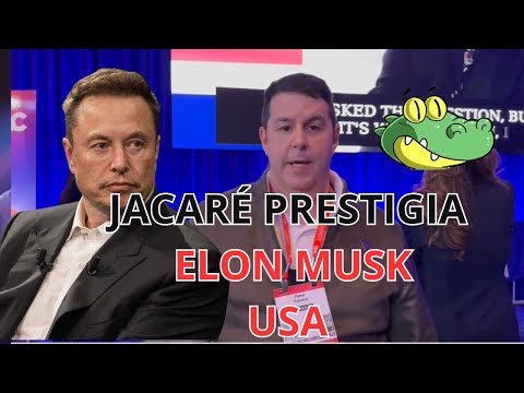 Jacaré de Tanga no evento da CPAC USA @ElonMusk-FanZone