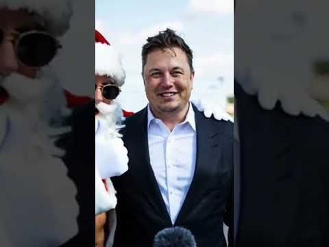 Elon musk with Santa #trending #shorts #elonemusk #santa @ElonMusk-FanZone