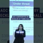 AOC heckled by anti-Israel protester at town hall #foxnews #news #politics #usa #aoc #shorts #us