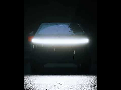Tesla cyber truck says hello when you approach it @ElonMusk-FanZone
