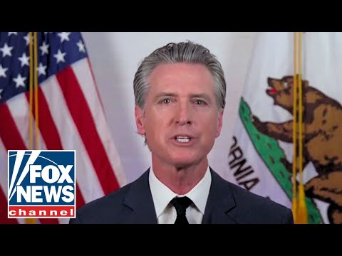 Newsom points finger at Trump for anti-ICE riots in glitchy video: 'Perilous moment'