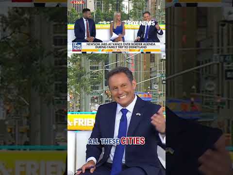 JD Vance's hilarious response to Gavin Newsom #foxnews #shorts #immigration #us #news
