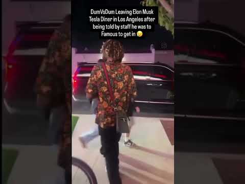 @dumvsdum got denied entry at @ElonMusk-FanZone  #TeslaDiner in #LA #twitch #dumvsdum #ddg #kai