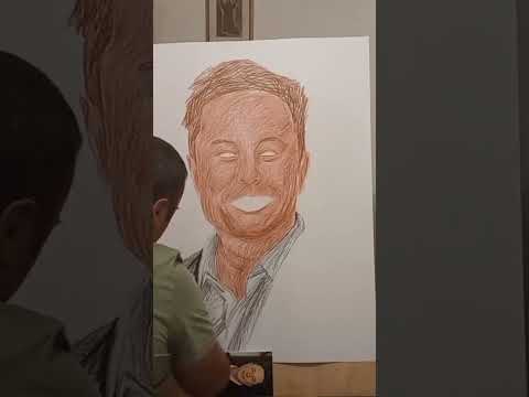 Elon Musk arte ritratto 722 @ElonMusk-FanZone @ElonMusksu