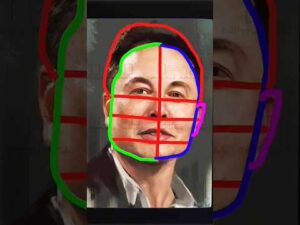 😱How to draw Elon Musk 😯🤔#shorts #drawing #art @ElonMusk-FanZone