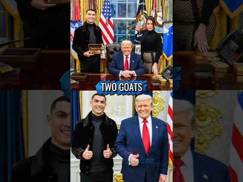 Elon Musk rushes for a selfie, Trump only has a private chat with Ronaldo 😱🔥