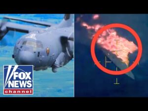 Secretive US military plane annihilates drug boat in wild combat footage