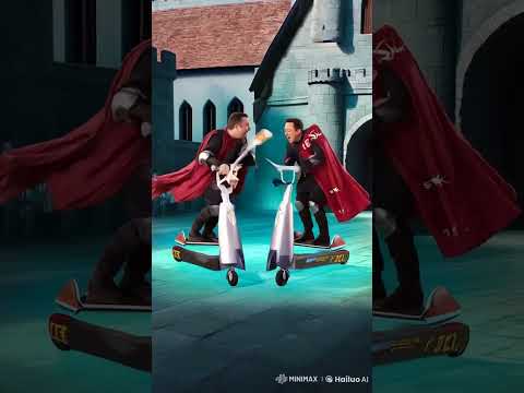 Elon musk and Jeff bezos are fighting in futuristic way. #funnyscenes #elonmusk @ElonMusk-FanZone