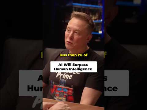 Elon Musk Warns AI Could Make Humans Less Than 1% Intelligent! 😱 #elonmusk #shorts