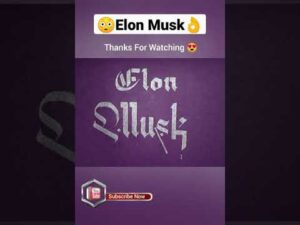How To Write Calligraphy Name Elon Musk @ElonMusk-FanZone #shorts #youtubeshorts #fahadcalligraphy