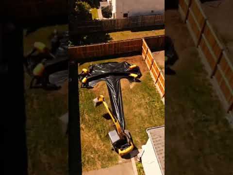 Only a Tesla fan can do this! 😍⛲️ #elonmusk Building a Tesla Logo Swimming Pool! 🚗⚡️ #tesla #shorts