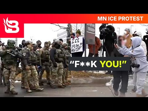 RAW FOOTAGE: Minnesota Protests Turn HOSTILE as ICE Agents Face Off with Crazed Crowd