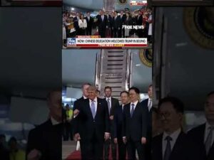BREAKING: Trump lands in Beijing for high-stakes Xi meeting #shorts #foxnews #trump #news