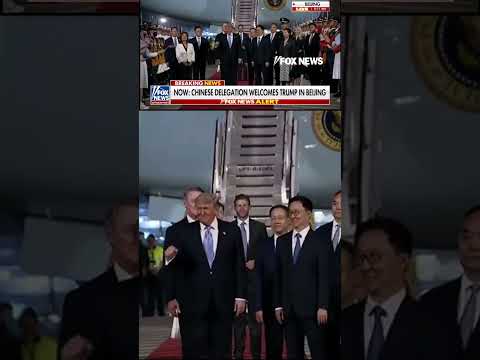 BREAKING: Trump lands in Beijing for high-stakes Xi meeting #shorts #foxnews #trump #news