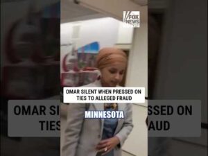 Ilhan Omar SILENT when pressed on ties to MN fraud SCANDAL #shorts #us #news #foxnews