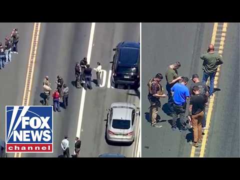 MANHUNT UNDERWAY after ICE agent struck, gunfire erupts: Report