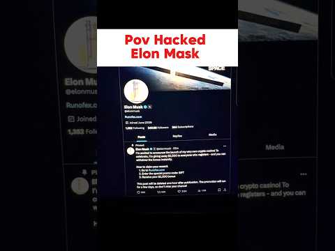 Elon Musk Hacked?! #elonmusk @ElonMusk-FanZone #trend #shorts