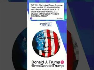 Trump celebrates 'BIG WIN' on trans sports #shorts #us #news #Foxnews #Trump