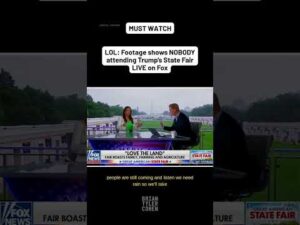 LOL: Footage shows NOBODY attending Trump’s State Fair LIVE on Fox