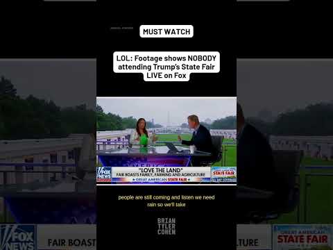 LOL: Footage shows NOBODY attending Trump’s State Fair LIVE on Fox