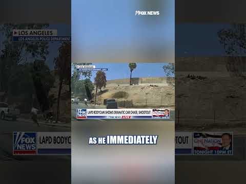 WATCH: LAPD bodycam captures DRAMATIC chase, shootout