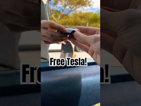 Gifting free Tesla ! 😯 #tesla #free #gift #hotwheels #stranger #blowup @ElonMusk-FanZone