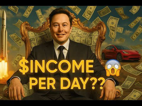 Elon Musk DAILY INCOME 🤯Its Crazy | By Fame World @tesla @ElonMusk-FanZone #elon #elonmusk