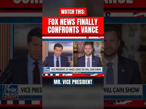 Fox News FINALLY CONFRONTS Vance 👀