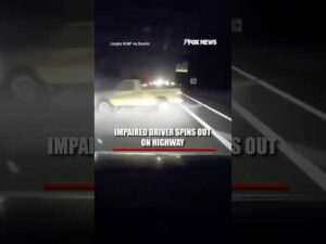 WATCH: Impaired driver SPINS OUT on highway #shorts #foxnews