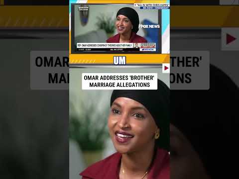 Omar addresses claims she married brother #shorts